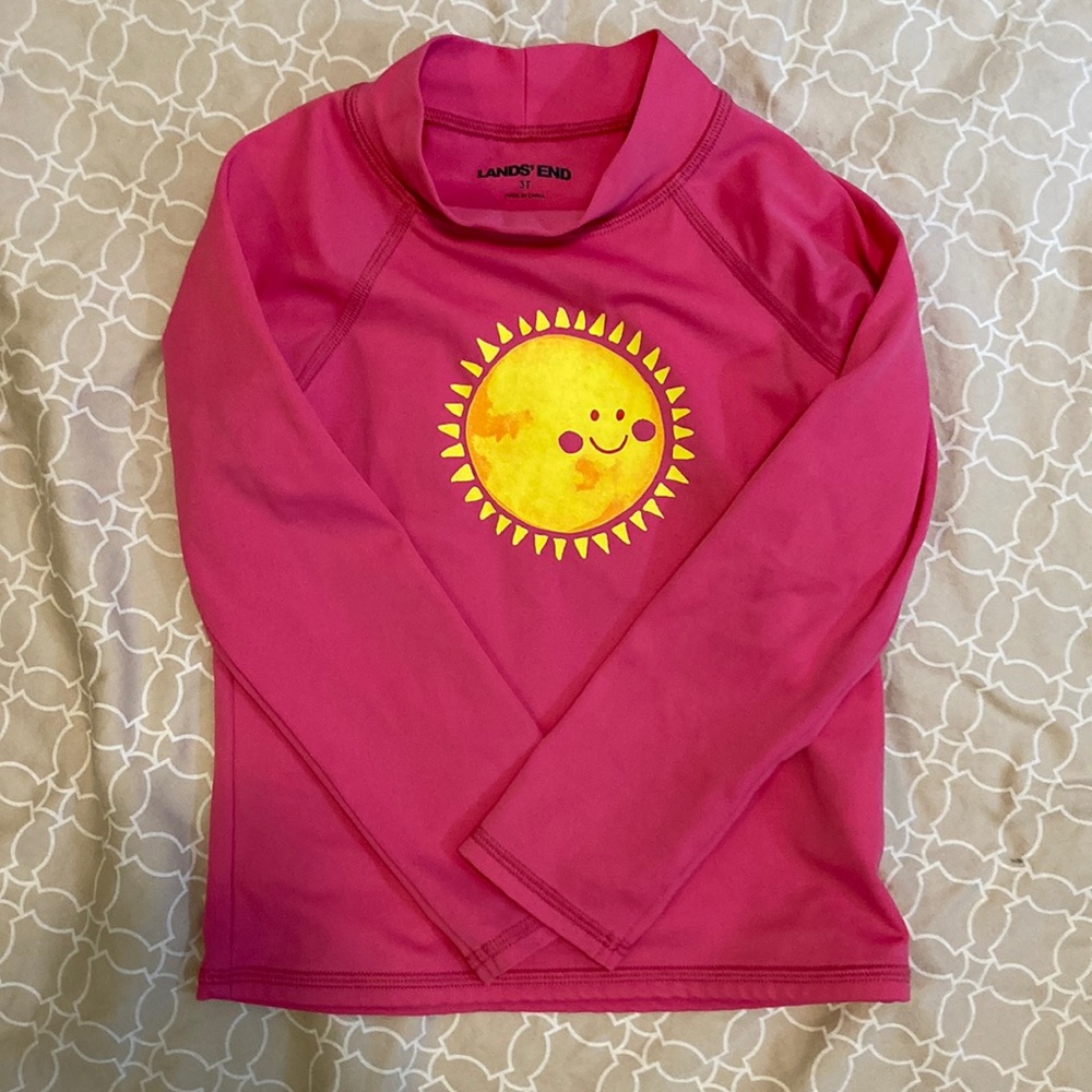 Girls Long Sleeve Sun/Swim Shirt